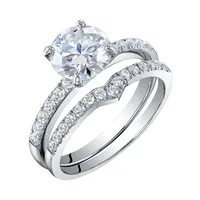 Moissanite Wedding Band