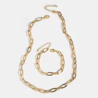 Fashion Geometric 18K Gold Plated Iron Wholesale Necklace main image 1