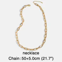 Fashion Geometric 18K Gold Plated Iron Wholesale Necklace main image 3