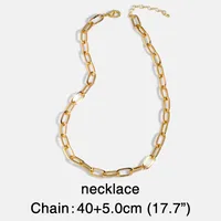 Fashion Geometric 18K Gold Plated Iron Wholesale Necklace sku image 2