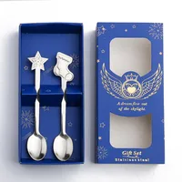 Christmas Cute Cartoon Stainless Steel Festival Tableware 1 Set sku image 13