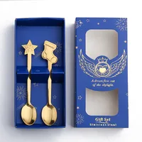 Christmas Cute Cartoon Stainless Steel Festival Tableware 1 Set sku image 16