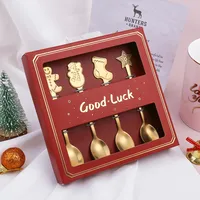 Christmas Cute Cartoon Stainless Steel Festival Tableware 1 Set main image 5