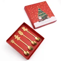 Christmas Cute Cartoon Stainless Steel Festival Tableware 1 Set sku image 1