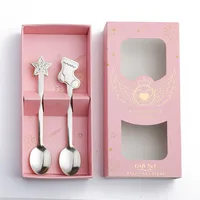 Christmas Cute Cartoon Stainless Steel Festival Tableware 1 Set sku image 11