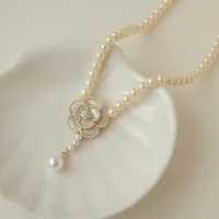 Elegant Flower Imitation Pearl Women's Necklace 1 Piece main image 5