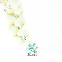 Fashion Snowflake Alloy Inlay Rhinestones Hair Combs 1 Piece main image 4