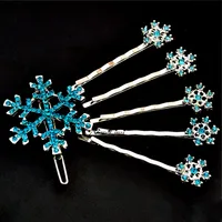 Fashion Snowflake Alloy Inlay Rhinestones Hair Combs 1 Piece sku image 2