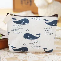 Women's Animal Cotton Zipper Coin Purses sku image 6