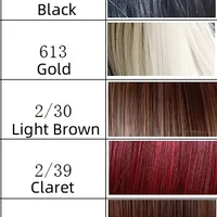 Women's Fashion Party High Temperature Wire Side Fringe Long Straight Hair Wigs sku image 1