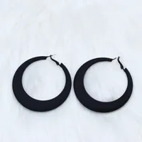 Fashion Geometric Metal Spray Paint Women's Hoop Earrings 1 Pair sku image 6