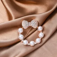 Elegant Heart Shape Flower Butterfly Imitation Pearl Alloy Rhinestone Women's Brooches sku image 4