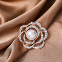 Elegant Heart Shape Flower Butterfly Imitation Pearl Alloy Rhinestone Women's Brooches sku image 11