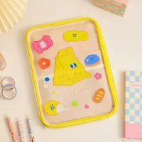 Girls Summer Cartoon Transparent Pvc 11 Inch Ipad Tablet Bag sku image 2