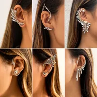 Fashion Geometric Alloy Plating Artificial Pearls Rhinestones Ear Clips 1 Piece main image 1