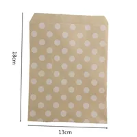 Simple Style Stripe Polka Dots Kraft Paper Food Packaging Bag main image 4