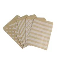 Simple Style Stripe Polka Dots Kraft Paper Food Packaging Bag main image 5