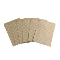 Simple Style Stripe Polka Dots Kraft Paper Food Packaging Bag sku image 1