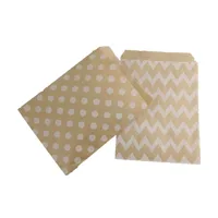 Simple Style Stripe Polka Dots Kraft Paper Food Packaging Bag main image 2