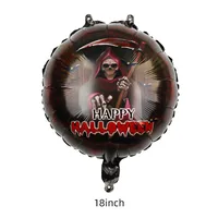 Halloween Pumpkin Bat Skull Aluminum Film Party Balloons sku image 9