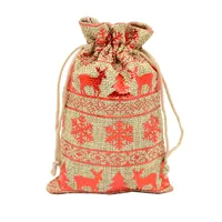 Christmas Fashion Star Snowflake Linen Daily Gift Bags sku image 5