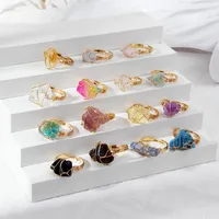 Fashion Irregular Crystal Rings 1 Piece main image 1