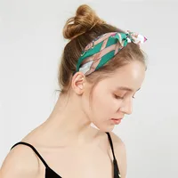 Fashion Polka Dots Bow Knot Cloth Printing Hair Band 1 Piece main image 4