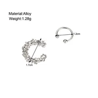 1 Set Simple Style Geometric Plating Alloy Ear Cuffs main image 2