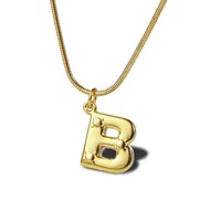 304 Stainless Steel 18K Gold Plated Simple Style Commute Plating Letter sku image 2