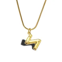 304 Stainless Steel 18K Gold Plated Simple Style Commute Plating Letter sku image 14