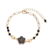 Sweet Flower Alloy Plating Women's Bracelets sku image 1