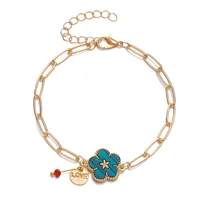 Sweet Flower Alloy Plating Women's Bracelets sku image 8