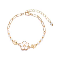 Sweet Flower Alloy Plating Women's Bracelets sku image 2