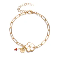 Sweet Flower Alloy Plating Women's Bracelets sku image 6