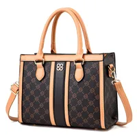 Women's Pu Leather Plaid Elegant Square Zipper Square Bag main image 1