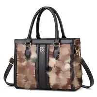 Women's Pu Leather Plaid Elegant Square Zipper Square Bag sku image 1