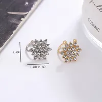 Wholesale Jewelry Simple Style Commute Geometric Metal Rhinestones Inlay Ear Cuffs main image 3