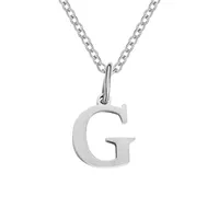 Stainless Steel Titanium Steel Simple Style Classic Style Plating Letter Pendant Necklace sku image 6