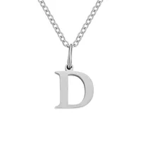 Stainless Steel Titanium Steel Simple Style Classic Style Plating Letter Pendant Necklace sku image 3