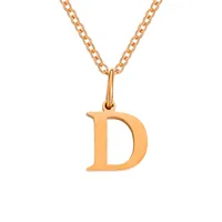 Stainless Steel Titanium Steel Simple Style Classic Style Plating Letter Pendant Necklace sku image 34