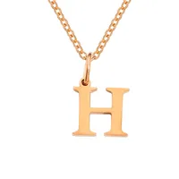 Stainless Steel Titanium Steel Simple Style Classic Style Plating Letter Pendant Necklace sku image 42