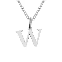 Stainless Steel Titanium Steel Simple Style Classic Style Plating Letter Pendant Necklace sku image 19