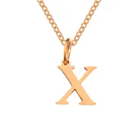 Stainless Steel Titanium Steel Simple Style Classic Style Plating Letter Pendant Necklace sku image 71