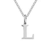 Stainless Steel Titanium Steel Simple Style Classic Style Plating Letter Pendant Necklace sku image 9