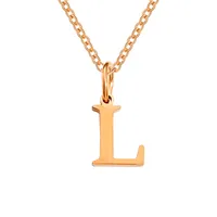 Stainless Steel Titanium Steel Simple Style Classic Style Plating Letter Pendant Necklace sku image 49