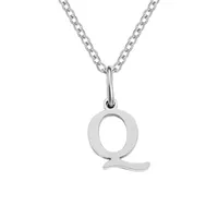 Stainless Steel Titanium Steel Simple Style Classic Style Plating Letter Pendant Necklace sku image 13