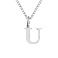 Stainless Steel Titanium Steel Simple Style Classic Style Plating Letter Pendant Necklace sku image 17