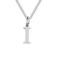 Stainless Steel Titanium Steel Simple Style Classic Style Plating Letter Pendant Necklace sku image 7