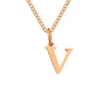 Stainless Steel Titanium Steel Simple Style Classic Style Plating Letter Pendant Necklace sku image 67