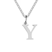 Stainless Steel Titanium Steel Simple Style Classic Style Plating Letter Pendant Necklace sku image 21